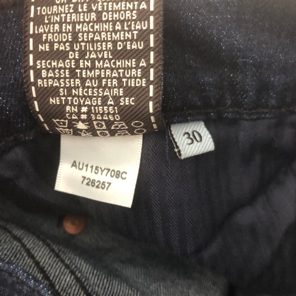 7FAMK DOJO Jeans Wide Flare Leg Dark 7 For Mankind - Picture 6 of 6